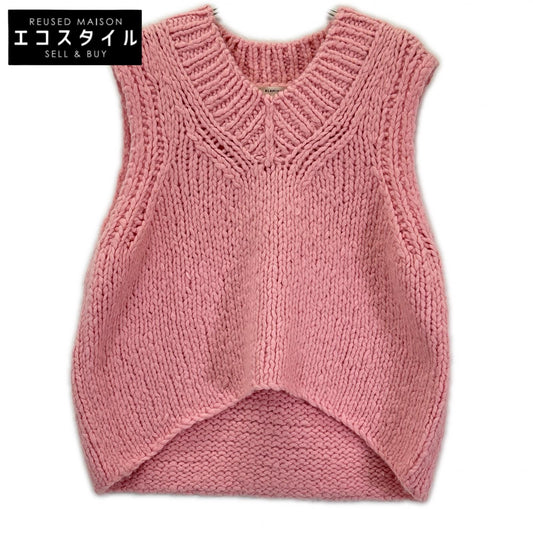 BLAMINK ブラミンク 7918-106-0041 ピンク カシミヤ100 W CA HAND KN VEST ニットベスト トップス
