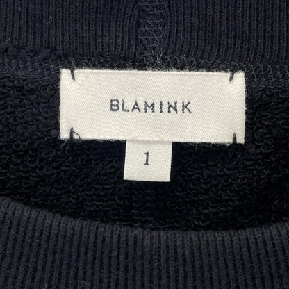 BLAMINK ブラミンク 7917-222-0023 ブラック 吊裏毛ロゴショートスリーブプルオーバー トップス