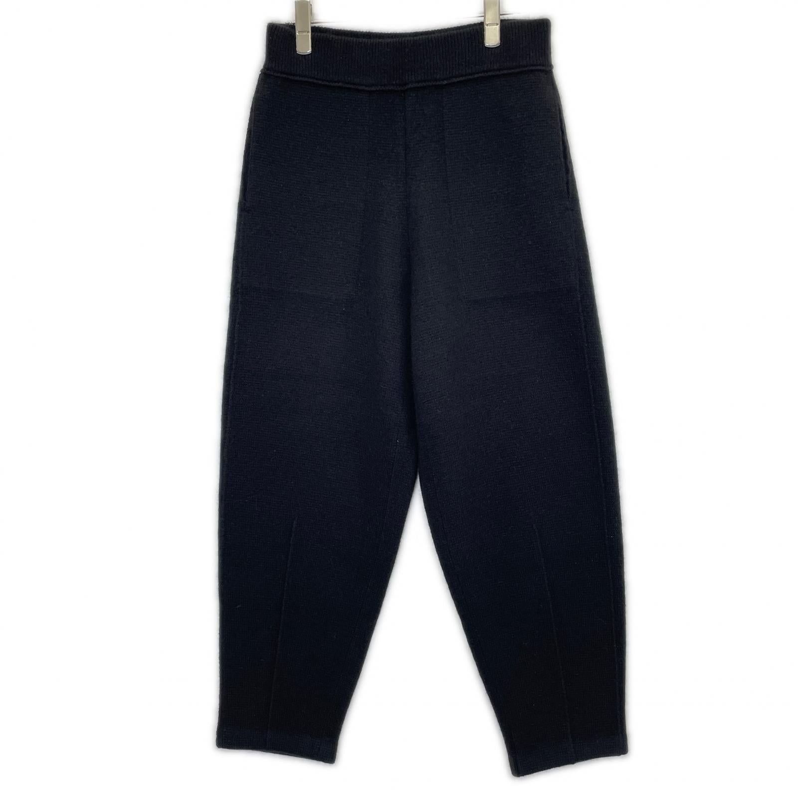 BLAMINK ブラミンク 7914-106-0387 ブラック カシミヤ100 ニットパンツ ボトムス