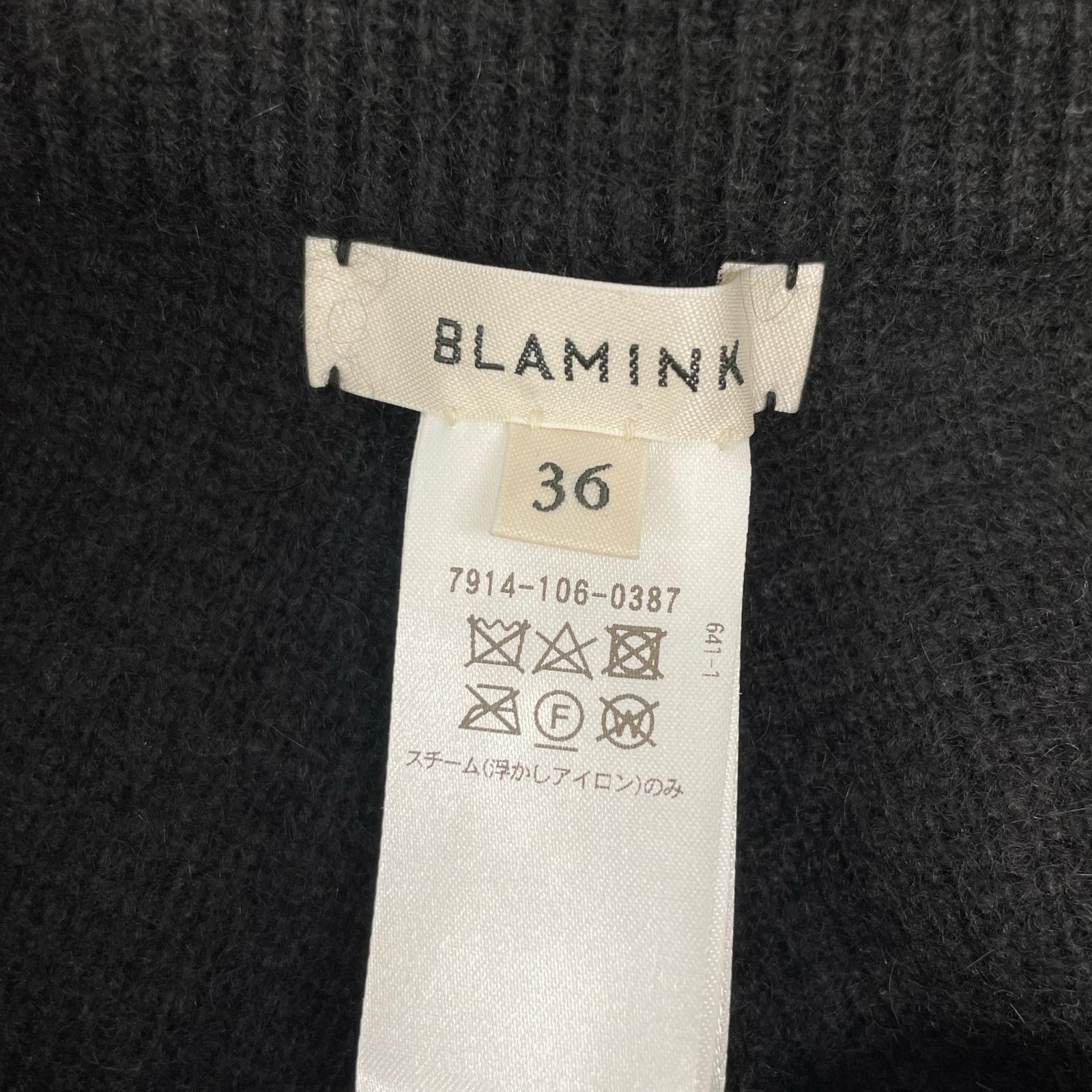 BLAMINK ブラミンク 7914-106-0387 ブラック カシミヤ100 ニットパンツ ボトムス