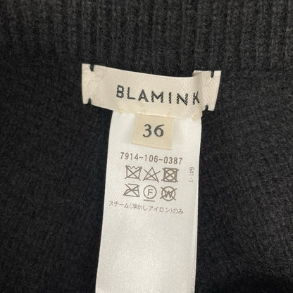 BLAMINK ブラミンク 7914-106-0387 ブラック カシミヤ100 ニットパンツ ボトムス