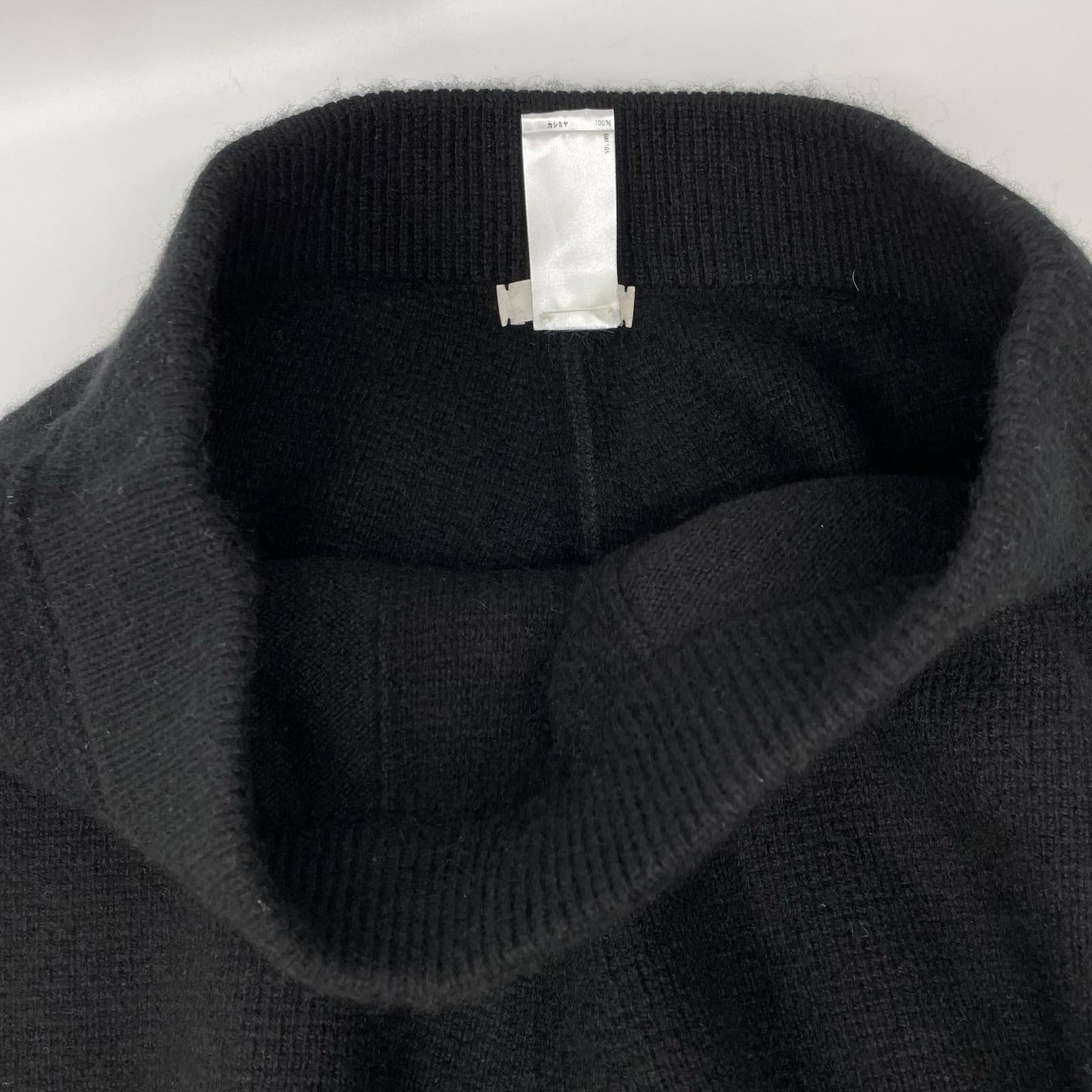 BLAMINK ブラミンク 7914-106-0387 ブラック カシミヤ100 ニットパンツ ボトムス
