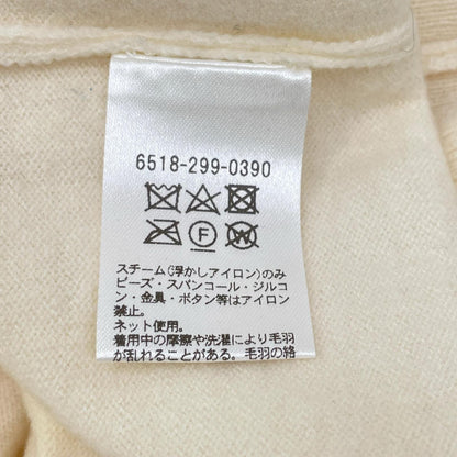 DRAWER ドゥロワー 6518-299-0390 アイボリー ウール100 18Gコードエンブロダイリーニットトップス トップス