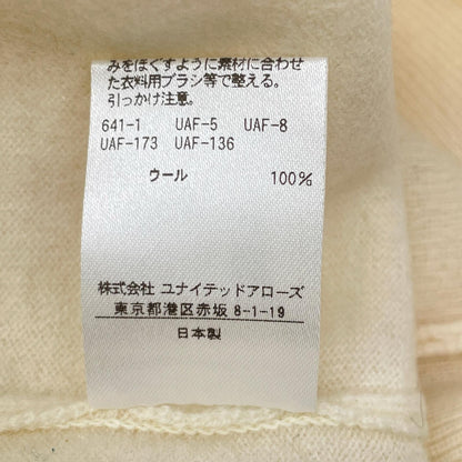 DRAWER ドゥロワー 6518-299-0390 アイボリー ウール100 18Gコードエンブロダイリーニットトップス トップス