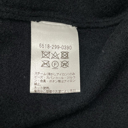 DRAWER ドゥロワー 6518-299-0390 ブラック ウール100 18Gコードエンブロダイリーニットトップス トップス