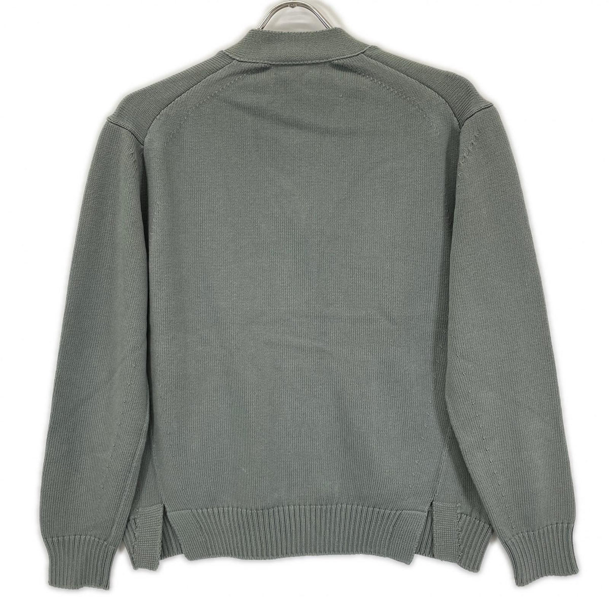 DRAWER 6515-199-0468 Green 7G cotton jersey-knit cardigan Top
