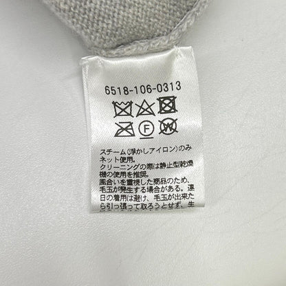 DRAWER ドゥロワー 6518-106-0313 グレー カシミヤ100 ショートスリーブプルオーバーニット トップス