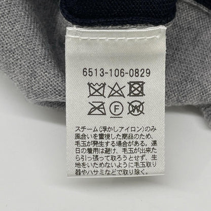 DRAWER ドゥロワー 6513-106-0829 ネイビー ウール100 レイヤードクルーネックニット トップス