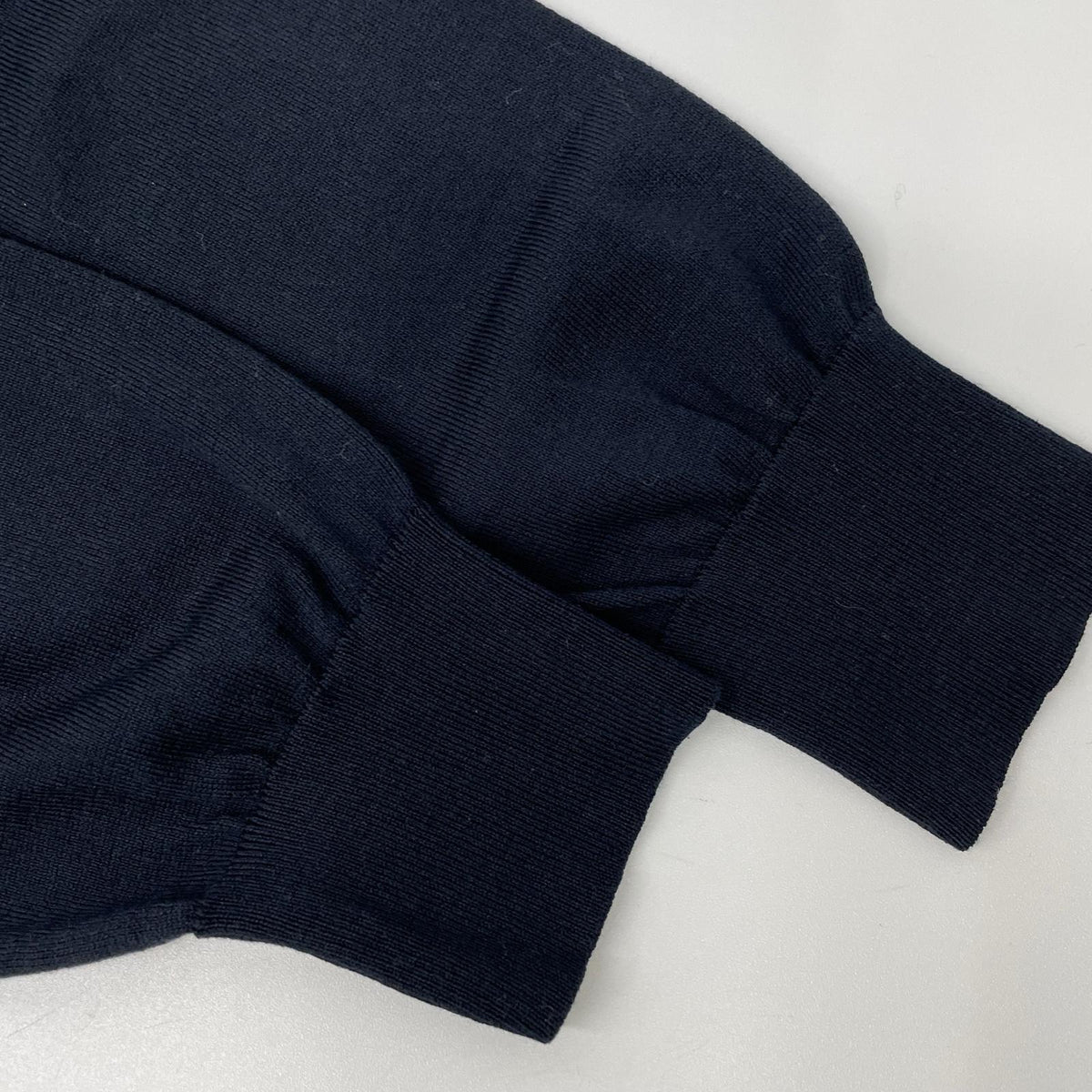 DRAWER 6515-106-0422 Navy silk-blend knit cardigan Top