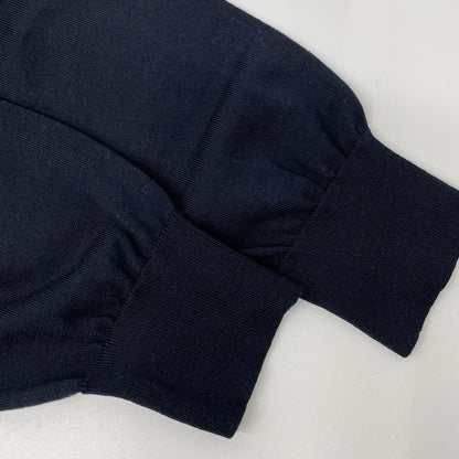 DRAWER 6515-106-0422 Navy silk-blend knit cardigan Top