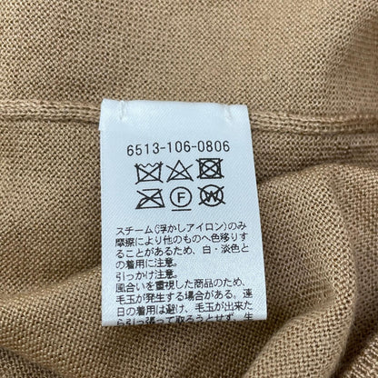 DRAWER ドゥロワー 6513-106-0806 ベージュ カシミヤシルク クルーネックプルオーバー トップス