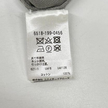 DRAWER ドゥロワー 6518-199-0456 グレー コットン100 8G天竺レイヤーショートスリーブニット トップス