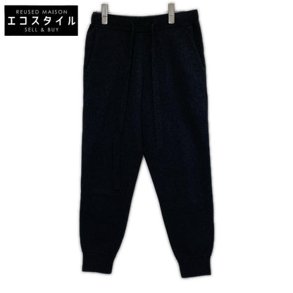 DRAWER ドゥロワー 6514-105-1022 ブラック ウールカシミヤ ドローストリングニットイージーパンツ ボトムス