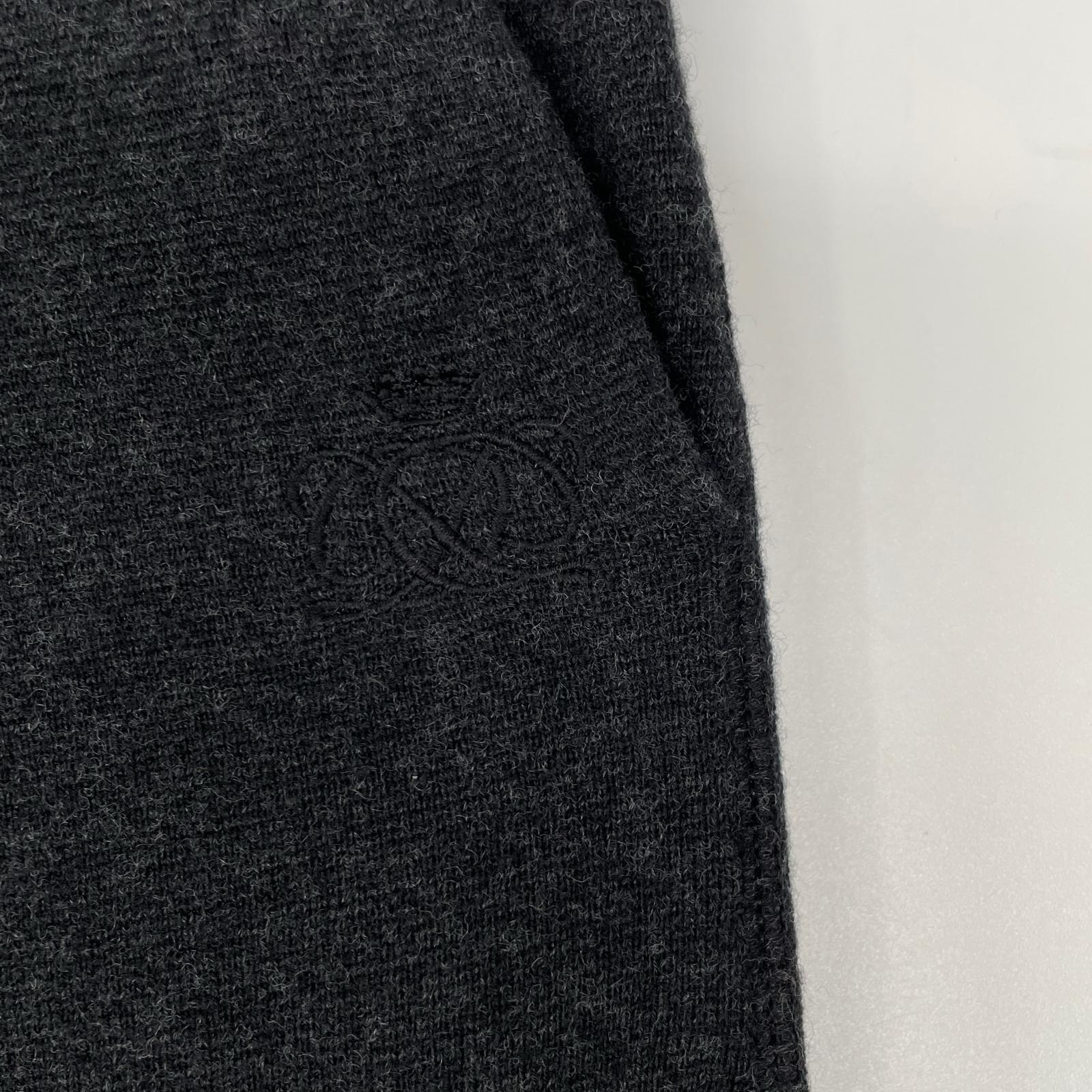DRAWER ドゥロワー 6514-105-1022 ブラック ウールカシミヤ ドローストリングニットイージーパンツ ボトムス