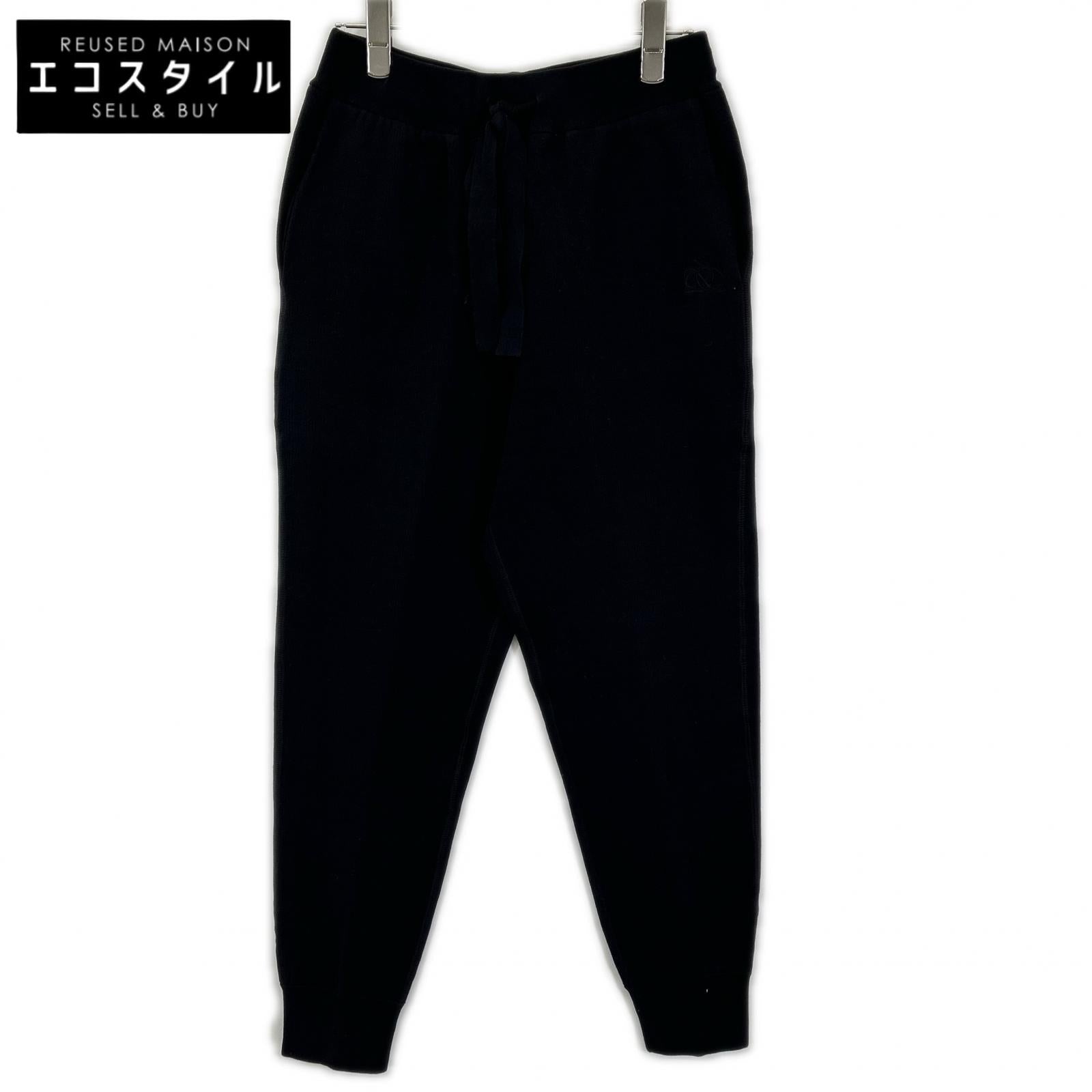 DRAWER ドゥロワー 6514-105-1087 ブラック 16Gダブルフェイスニットパンツ ボトムス