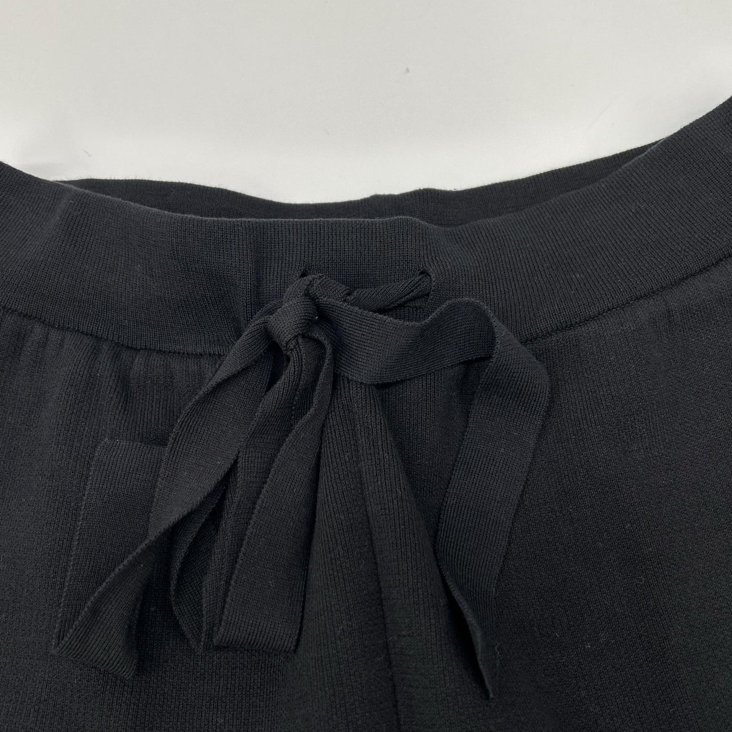 DRAWER ドゥロワー 6514-105-1087 ブラック 16Gダブルフェイスニットパンツ ボトムス