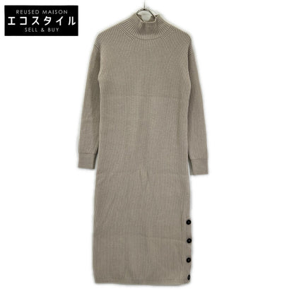 S MaxMara エスマックスマーラ 2429326033 ベージュ ウールカシミヤ モックネックニットワンピース ワンピース