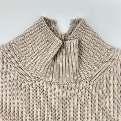 S MaxMara エスマックスマーラ 2429326033 ベージュ ウールカシミヤ モックネックニットワンピース ワンピース