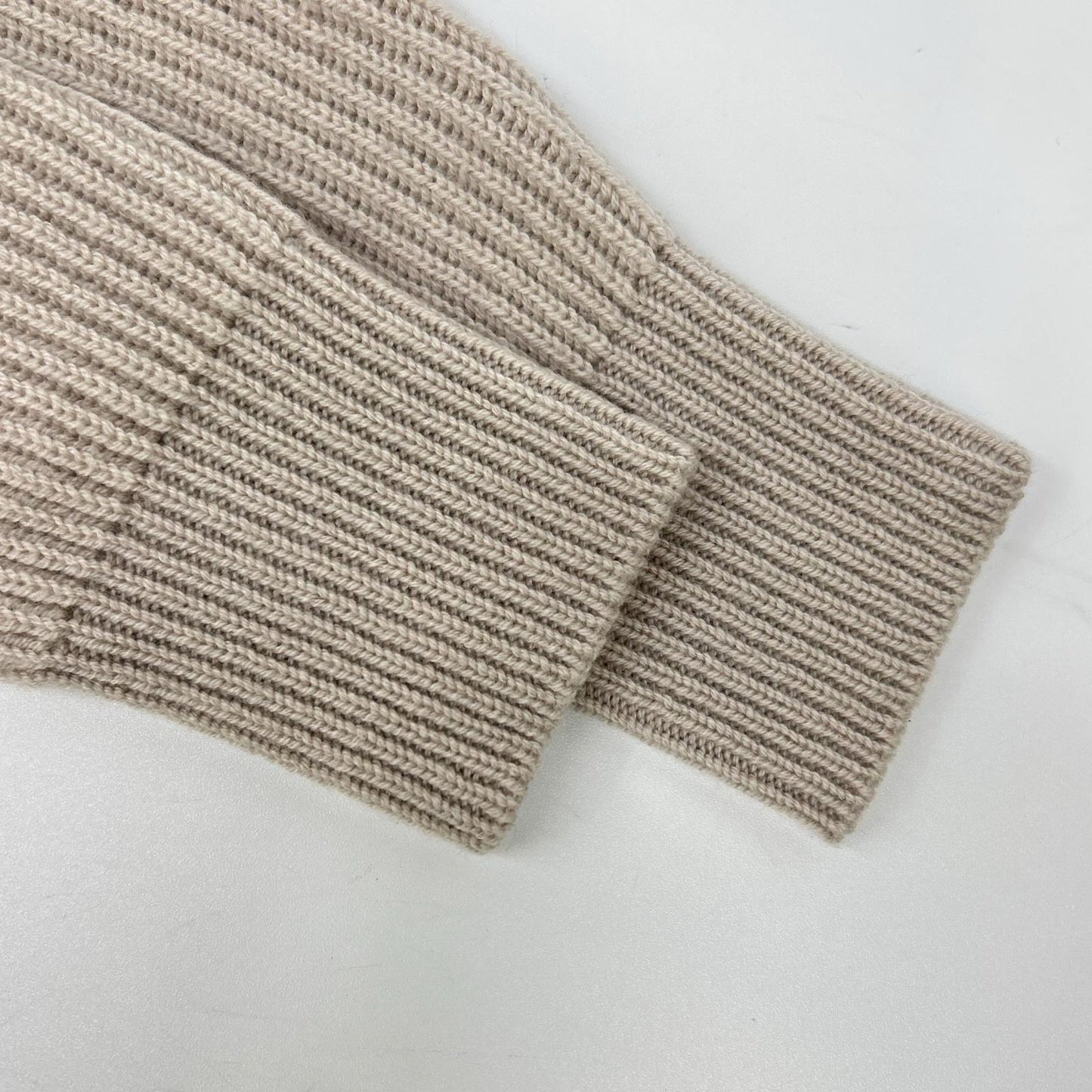 S MaxMara エスマックスマーラ 2429326033 ベージュ ウールカシミヤ モックネックニットワンピース ワンピース