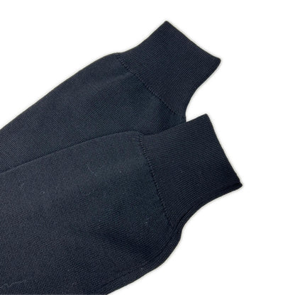MAISON KITSUNE メゾンキツネ MW00508KT1036 24AW ブラック ウール100 フォックスヘッド刺繍パッチニットカーディガン トップス