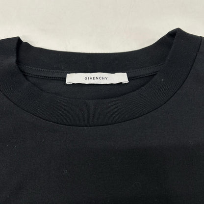 GIVENCHY ジバンシー BW70FKP75N 25AW ブラック クロップドロゴプリントTシャツ トップス