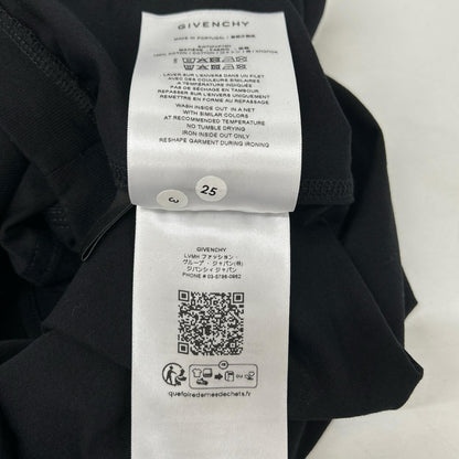 GIVENCHY ジバンシー BW70FKP75N 25AW ブラック クロップドロゴプリントTシャツ トップス