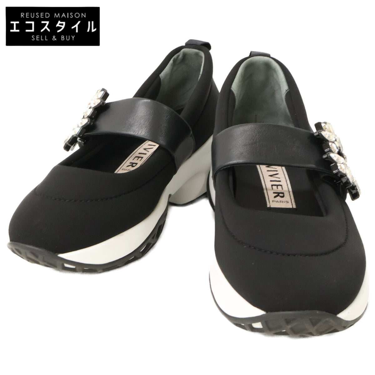 RogerVivier Roger Vivier 【Excellent Condition】Viv' Run Fabric Baby Sneakers Shoes