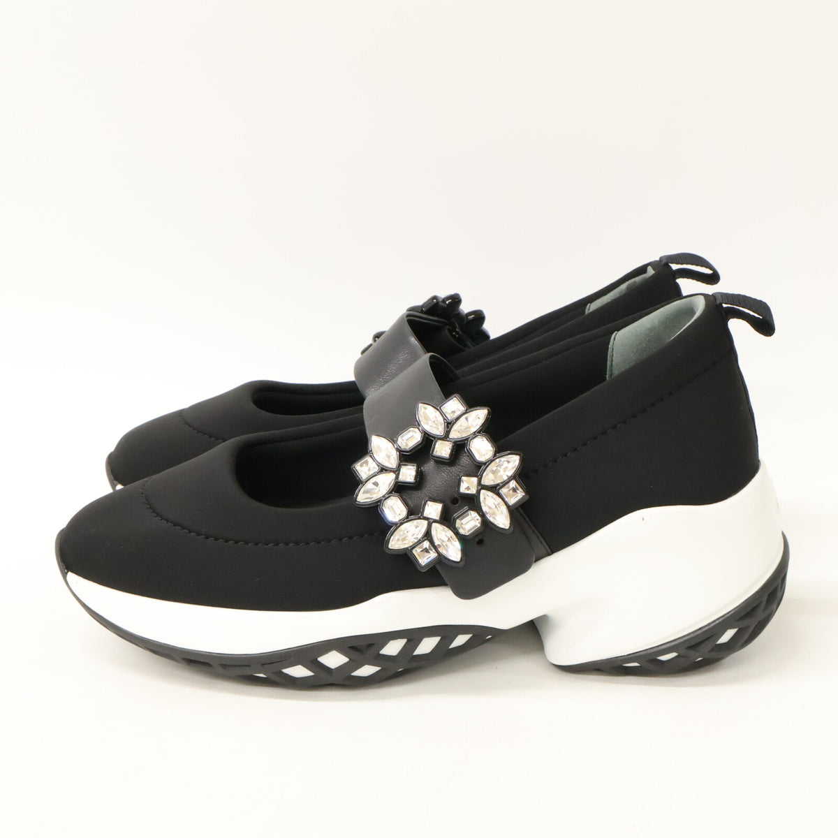 RogerVivier Roger Vivier 【Excellent Condition】Viv' Run Fabric Baby Sneakers Shoes