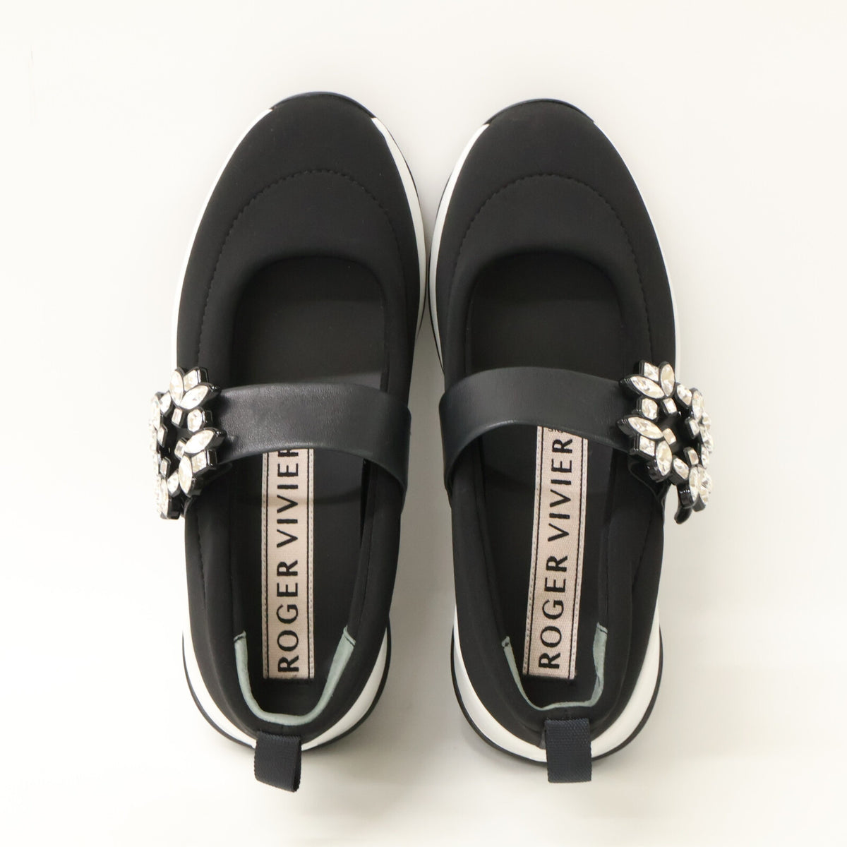 RogerVivier Roger Vivier 【Excellent Condition】Viv' Run Fabric Baby Sneakers Shoes