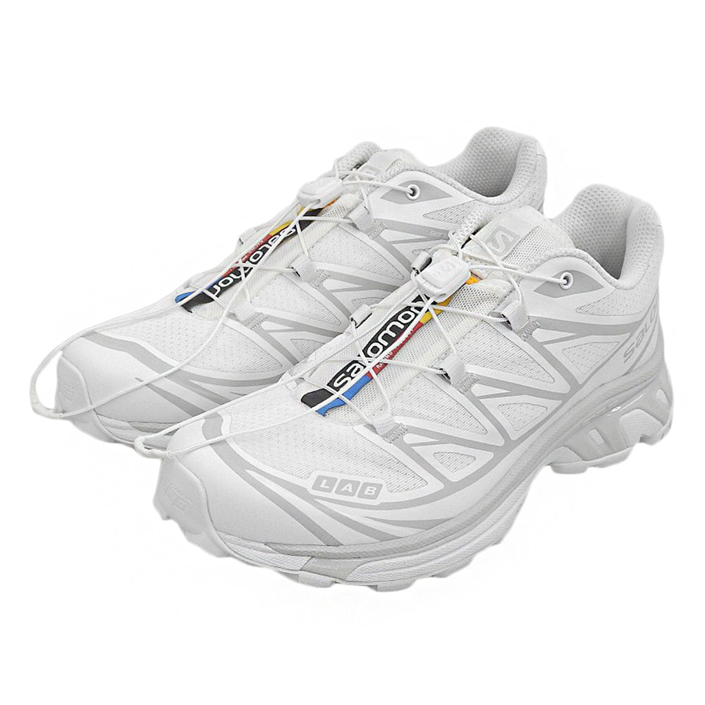 SALOMON サロモン 美品 XT-6 ユニセックス スポーツスタイル シューズ レディース ホワイト 24cm 412529 シューズ