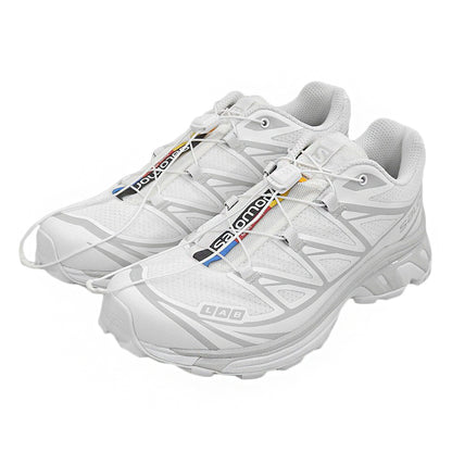 SALOMON サロモン 美品 XT-6 ユニセックス スポーツスタイル シューズ レディース ホワイト 24cm 412529 シューズ