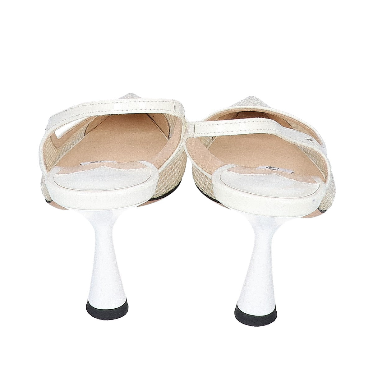 JIMMY CHOO ジミーチュウ Amita 45 メッシュ x パテントレザー スリングパック ヒールパンプス シューズ