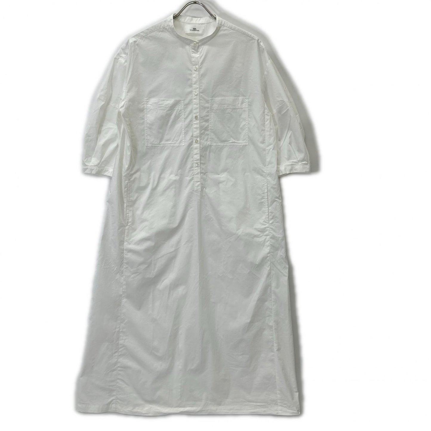 loin. ロワン 【×eclat】4LST0002 ホワイト シャツワンピース ワンピース