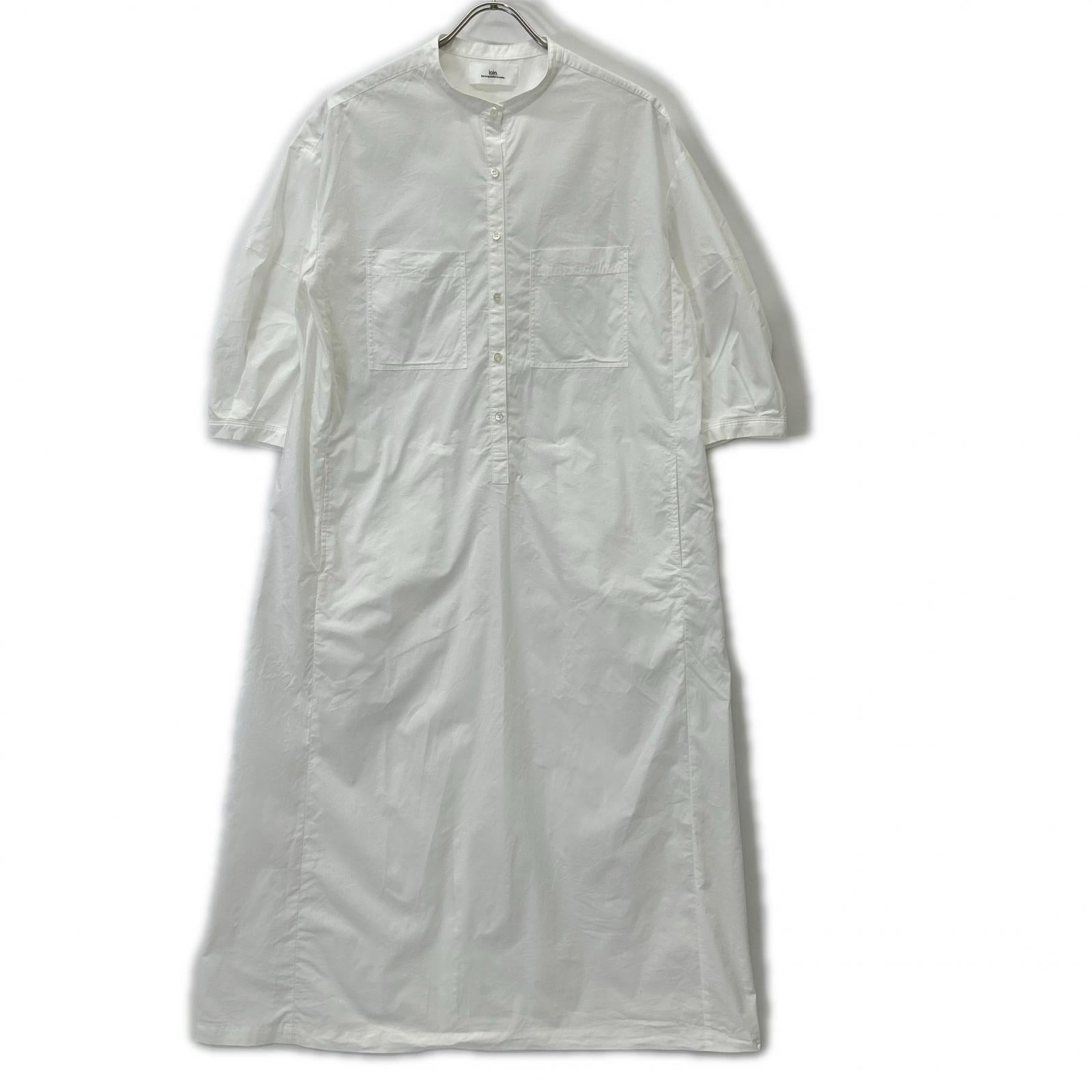 loin. ロワン 【×eclat】4LST0002 ホワイト シャツワンピース ワンピース