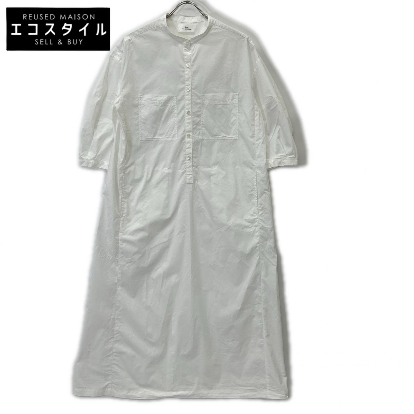loin. ロワン 【×eclat】4LST0002 ホワイト シャツワンピース ワンピース