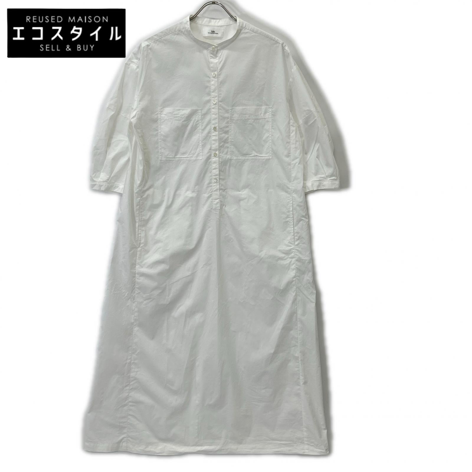 loin. ロワン 【×eclat】4LST0002 ホワイト シャツワンピース ワンピース