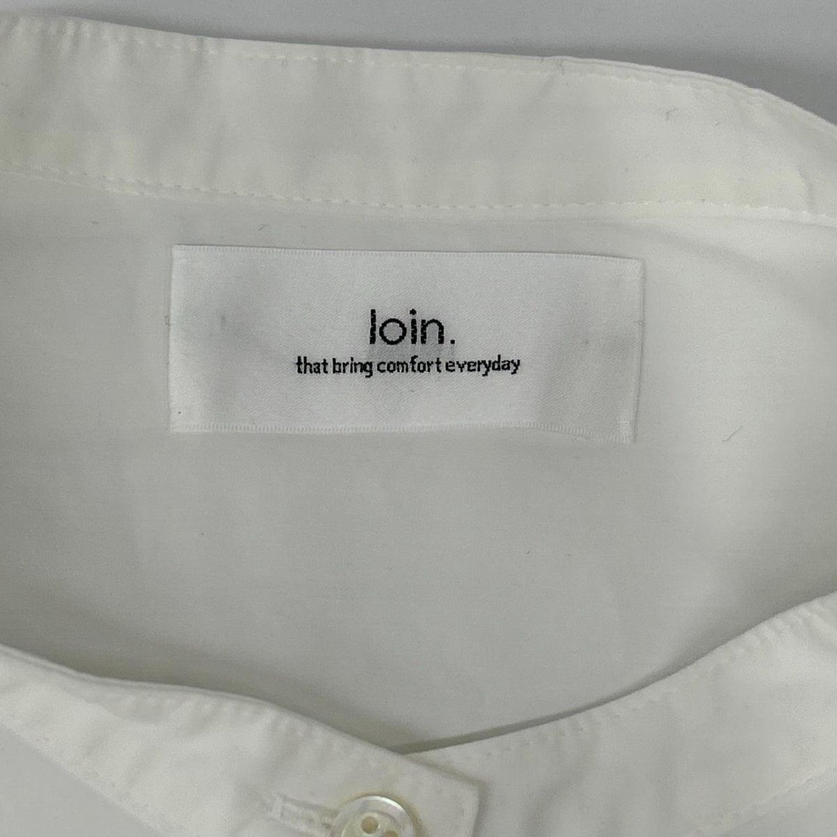 loin. ロワン 【×eclat】4LST0002 ホワイト シャツワンピース ワンピース