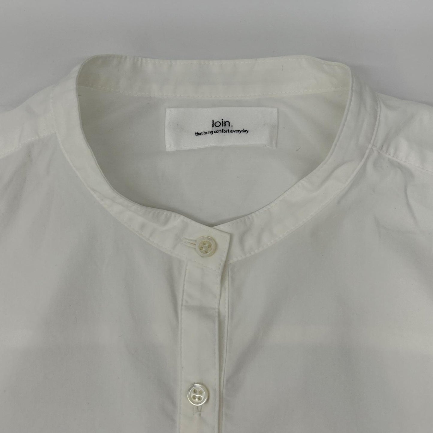 loin. ロワン 【×eclat】4LST0002 ホワイト シャツワンピース ワンピース