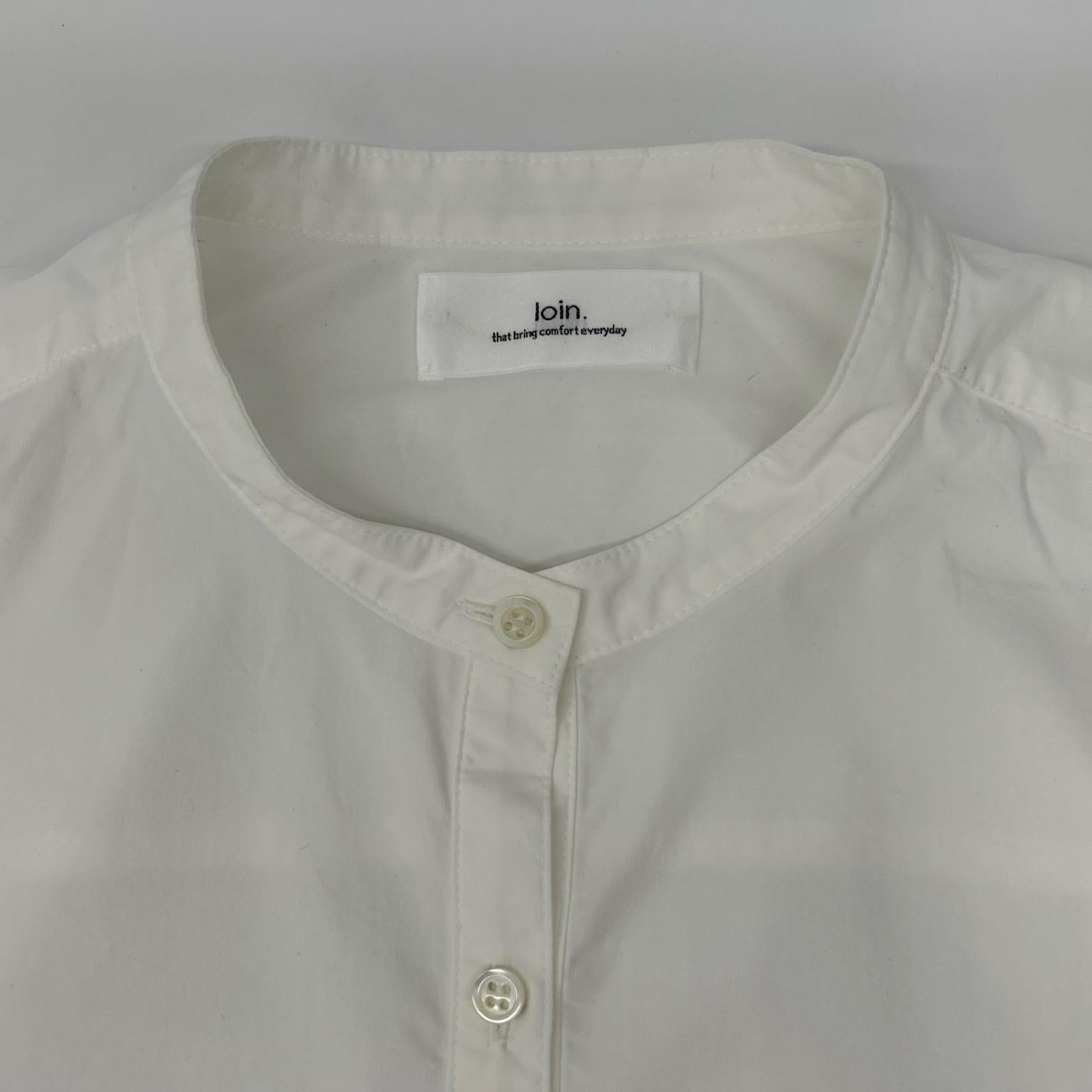loin. ロワン 【×eclat】4LST0002 ホワイト シャツワンピース ワンピース