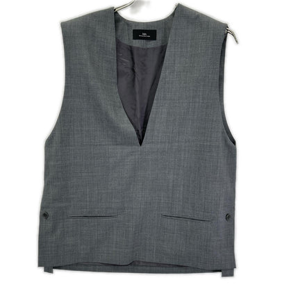 loin. Loin 4LGT0001 Gray Vest Gilet Vest