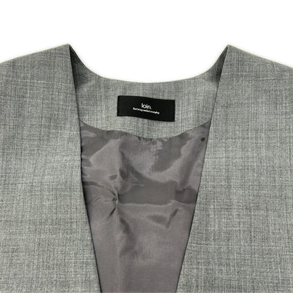 loin. Loin 4LGT0001 Gray Vest Gilet Vest
