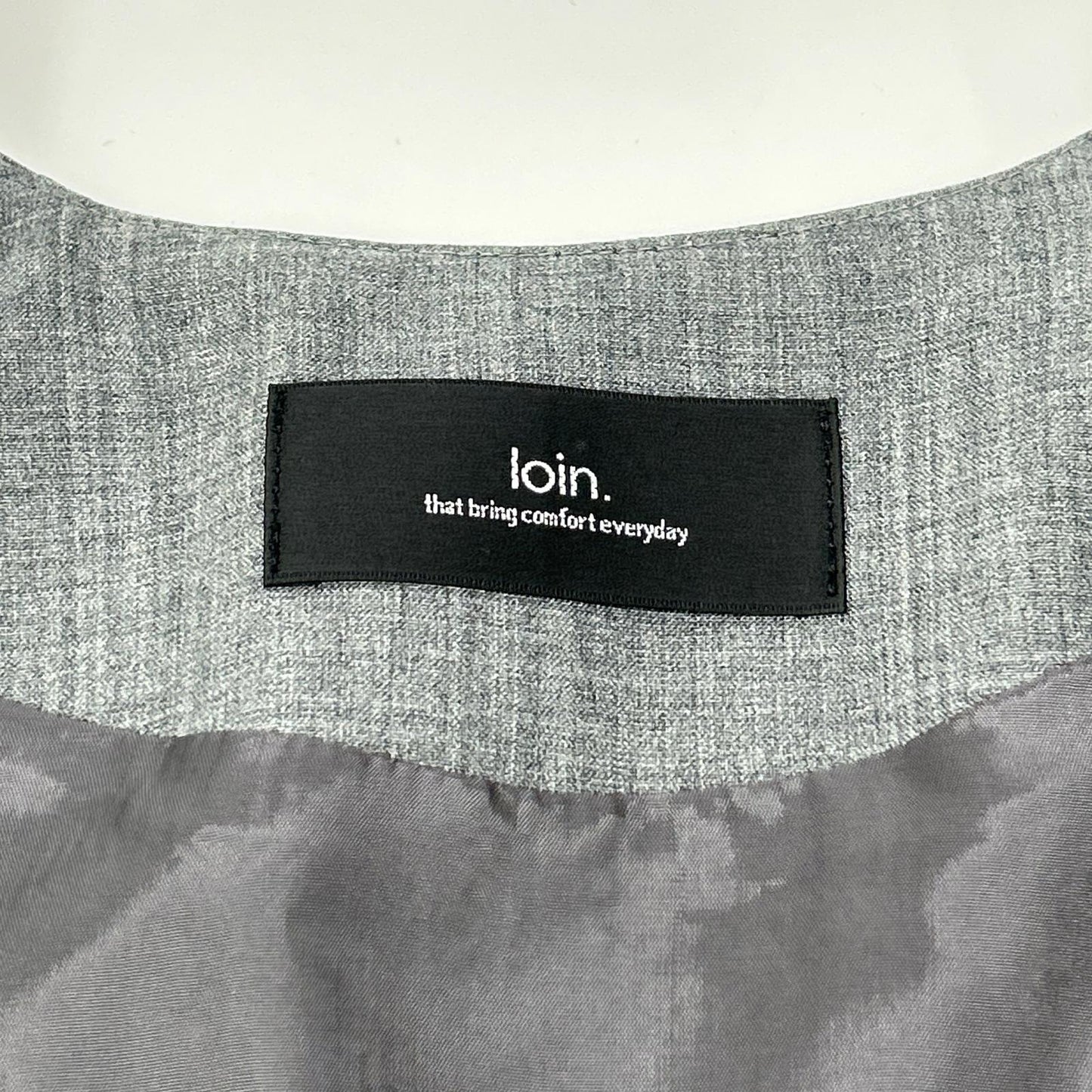 loin. Loin 4LGT0001 Gray Vest Gilet Vest