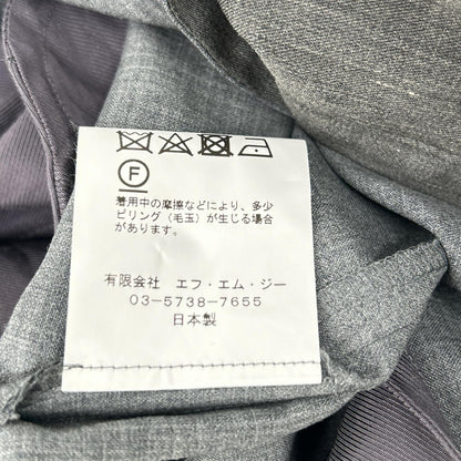 loin. ロワン 4LPT0002 グレー ベルテッド2タックワイドスラックスパンツ ボトムス