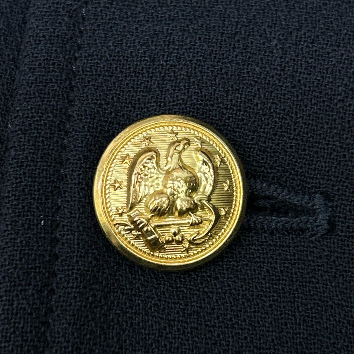 POLObyRalphLauren ポロラルフローレン ブラック ウール100 金ボタンロングコート ジャケット