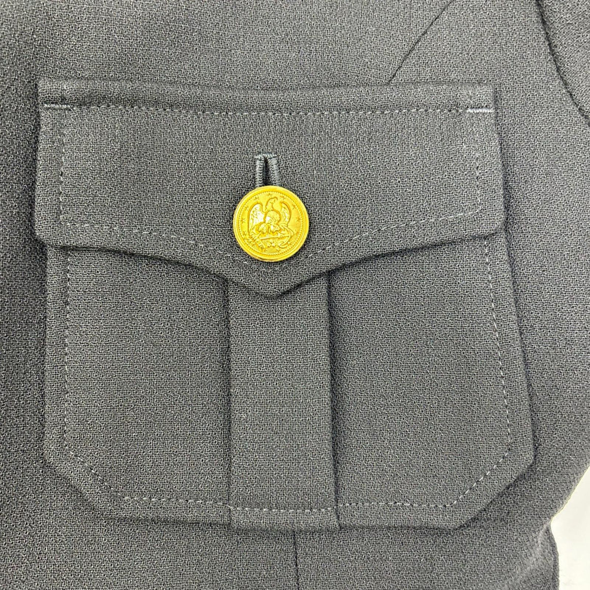 POLObyRalphLauren ポロラルフローレン ブラック ウール100 金ボタンロングコート ジャケット