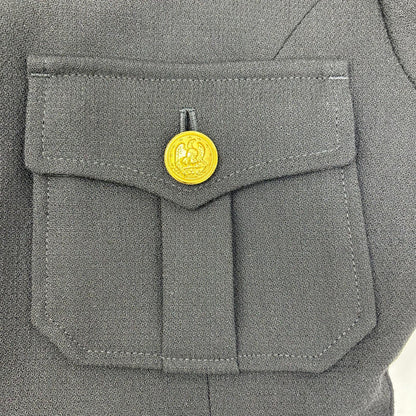POLObyRalphLauren ポロラルフローレン ブラック ウール100 金ボタンロングコート ジャケット