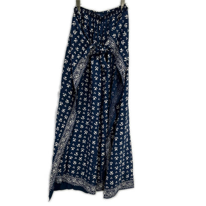 POLObyRalphLauren ポロラルフローレン 24SS ブルー Floral Twill Wide-Leg Wrap Pant フラワー柄ラップワイドパンツ ボトムス
