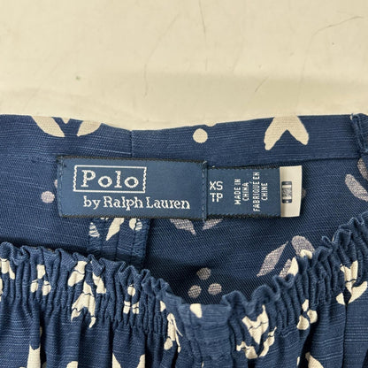 POLObyRalphLauren ポロラルフローレン 24SS ブルー Floral Twill Wide-Leg Wrap Pant フラワー柄ラップワイドパンツ ボトムス