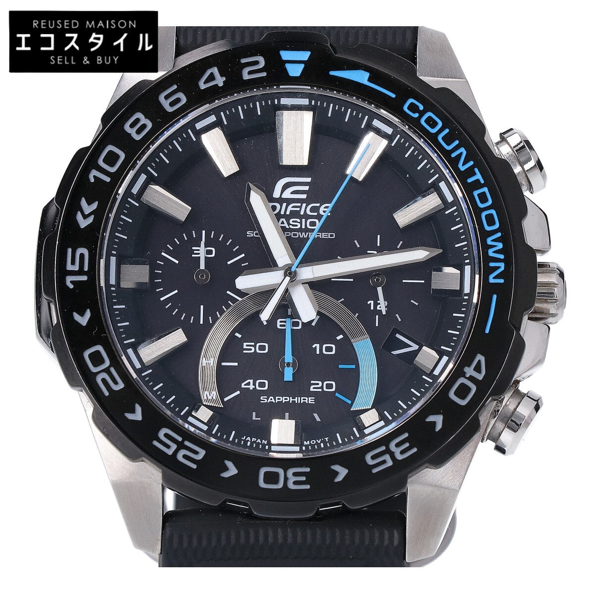 CASIO カシオ 【美品】EFS-S550PB-1A EDIFICE エディフィス クロノグラフ タフソーラー 腕時計