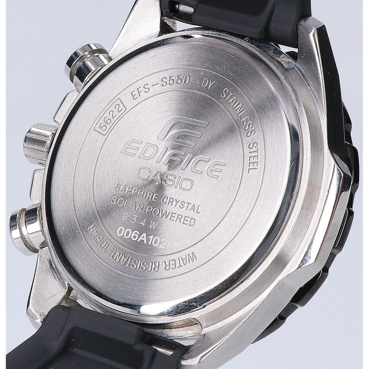 CASIO カシオ 【美品】EFS-S550PB-1A EDIFICE エディフィス クロノグラフ タフソーラー 腕時計